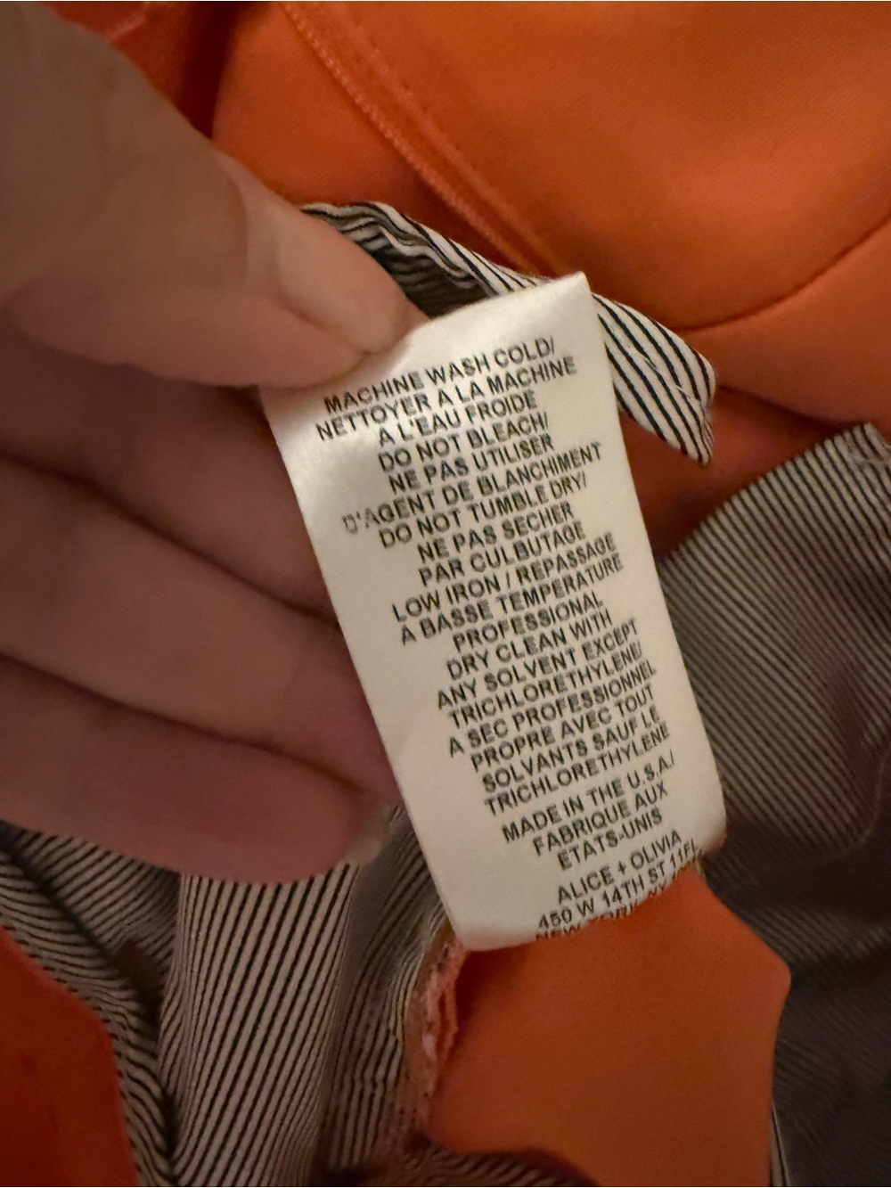 Alice + Olivia Bright Orange  Tailored Shorts - Picture 7 of 7